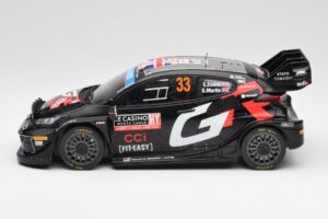 Toyota Yaris Rally1 WRC #33 E. Evans / S. Martin Rally Monte Carlo Night Version 2024 IXO 1:18 18RMC197 Metalli — kuva 3 / 6
