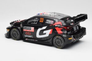 Toyota Yaris Rally1 WRC #33 E. Evans / S. Martin Rally Monte Carlo Night Version 2024 IXO 1:18 18RMC197 Metalli — kuva 5 / 6