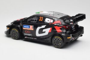 Toyota Yaris Rally1 WRC #33 E. Evans / S. Martin Rally Sweden 2024 IXO 1:18 18RMC200 Metalli — kuva 5 / 6