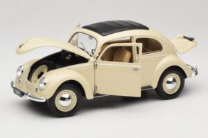 Volkswagen Beetle Type 1 Classic Valkoinen Welly 1:18 18040W Metalli — kuva 2 / 8