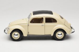 Volkswagen Beetle Type 1 Classic Valkoinen Welly 1:18 18040W Metalli — kuva 4 / 8