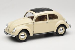 Volkswagen Beetle Type 1 Classic Valkoinen Welly 1:18 18040W Metalli