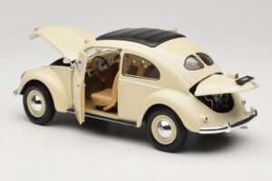 Volkswagen Beetle Type 1 Classic Valkoinen Welly 1:18 18040W Metalli — kuva 5 / 8