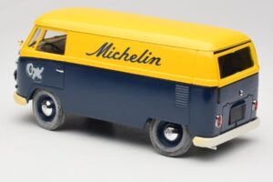 Volkswagen T1 Combi Michelin Musta & Keltainen Solido 1:18 9406 Metalli — kuva 7 / 8