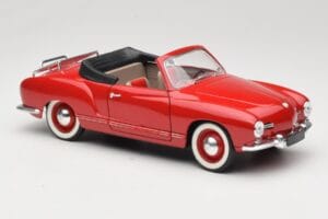Volkswagen Karmann Ghia Cabriolet Punainen Solido 1:18 8058 Metalli — kuva 6 / 8
