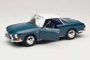 Volkswagen Karmann Ghia Type 34 1500 Sea Blue Norev 1:18 188646 Metalli — kuva 2 / 8