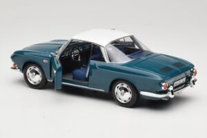 Volkswagen Karmann Ghia Type 34 1500 Sea Blue Norev 1:18 188646 Metalli — kuva 5 / 8