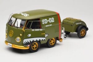 Volkswagen Kool Kombi Army Fighter Green Solido 1:18 S1810901 Metalli — kuva 2 / 8