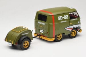 Volkswagen Kool Kombi Army Fighter Green Solido 1:18 S1810901 Metalli — kuva 3 / 8