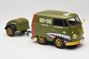 Volkswagen Kool Kombi Army Fighter Green Solido 1:18 S1810901 Metalli — kuva 6 / 8