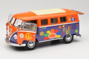 Volkswagen Microbus T1 Flower Power Road Signature 1:18 92329 Metalli — kuva 2 / 8