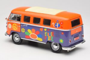 Volkswagen Microbus T1 Flower Power Road Signature 1:18 92329 Metalli — kuva 7 / 8