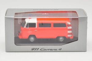 Volkswagen T2 Bus Palokunta Frankfurt Punaiset Puskurit Minichamps 1:43 400053091-V1 Metalli — kuva 4 / 4