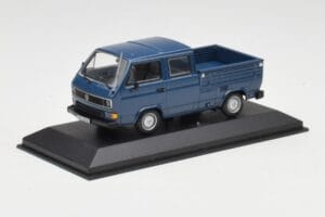 Volkswagen T3 Double Cab Flatbed Sininen Minichamps 1:43 400055260 Metalli — kuva 3 / 4