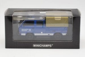 Volkswagen T3 Double Cab Flatbed THW Hannover Minichamps 1:43 400055290 Metalli — kuva 4 / 4