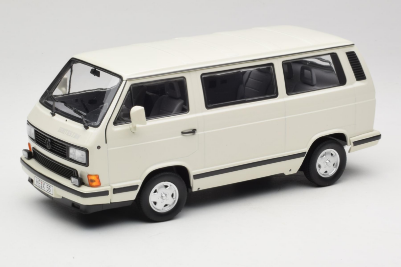 Volkswagen T3 Whitestar Valkoinen Norev 1:18 188541 Metalli