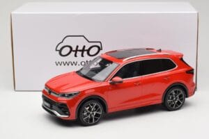 Volkswagen Tiguan eTSI R-Line Persimmon Red Metallic Otto 1:18 OT489 Hartsi — kuva 6 / 6