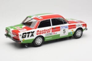 Volvo 142 #5 H. Mikkola / E. Rautanen Rally 1000 Lakes 1973 MCG 1:18 MCG18529R Metalli — kuva 2 / 6