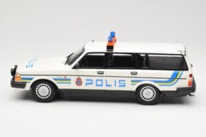 Volvo 240 GL Farmari Polis Sweden Minichamps 1:18 155171480 Metalli — kuva 3 / 6