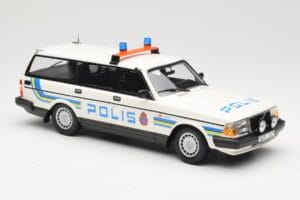 Volvo 240 GL Farmari Polis Sweden Minichamps 1:18 155171480 Metalli — kuva 4 / 6