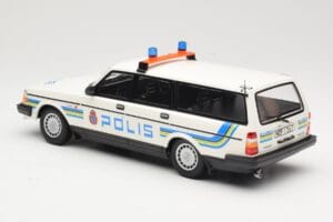 Volvo 240 GL Farmari Polis Sweden Minichamps 1:18 155171480 Metalli — kuva 5 / 6