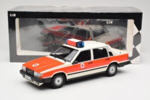 Volvo 740 GL DRK Aschaffenburg Minichamps 1:18 155171790 Metalli — kuva 6 / 6
