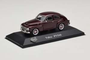 Volvo PV544 Tummanpunainen Atlas 1:43 8506014 Metalli