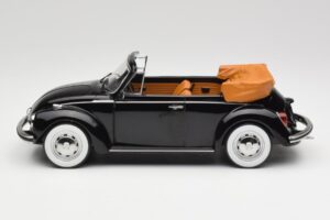 Volkswagen Beetle 1303 Avoauto Musta Norev 1:18 188533 Metalli — kuva 3 / 6