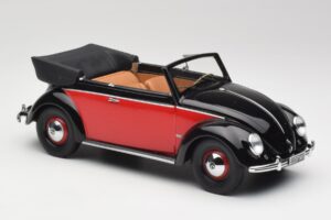 Volkswagen Beetle Avoauto Musta & Punainen Minichamps 1:18 107054132 Hartsi — kuva 4 / 6
