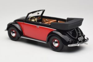 Volkswagen Beetle Avoauto Musta & Punainen Minichamps 1:18 107054132 Hartsi — kuva 5 / 6