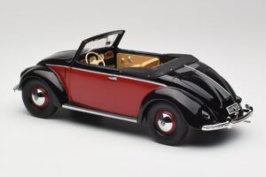 Volkswagen Beetle Hebmuller Avoauto Musta & Punainen Minichamps 1:18 107054230 Hartsi — kuva 5 / 6