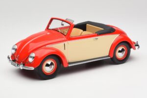 Volkswagen Beetle Hebmuller Avoauto Punainen & Kerma Minichamps 1:18 107054231 Hartsi