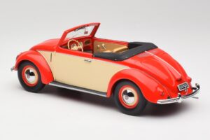 Volkswagen Beetle Hebmuller Avoauto Punainen & Kerma Minichamps 1:18 107054231 Hartsi — kuva 5 / 6