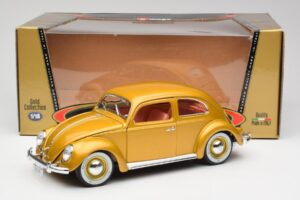 Volkswagen Beetle Kulta Bburago 1:18 3361 Metalli — kuva 8 / 8