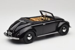 Volkswagen Beetle Type 1 Hebmuller Avoauto Musta Minichamps 1:18 107054232 Metalli — kuva 2 / 6