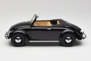 Volkswagen Beetle Type 1 Hebmuller Avoauto Musta Minichamps 1:18 107054232 Metalli — kuva 3 / 6