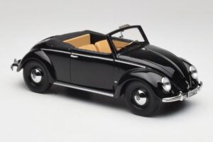 Volkswagen Beetle Type 1 Hebmuller Avoauto Musta Minichamps 1:18 107054232 Metalli — kuva 4 / 6