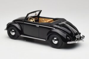 Volkswagen Beetle Type 1 Hebmuller Avoauto Musta Minichamps 1:18 107054232 Metalli — kuva 5 / 6
