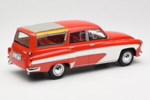 Wartburg 311 Camping Deluxe Punainen Valkoinen BoS Models 1:18 BOS037 Hartsi — kuva 2 / 6