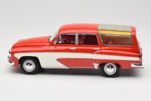 Wartburg 311 Camping Deluxe Punainen Valkoinen BoS Models 1:18 BOS037 Hartsi — kuva 3 / 6
