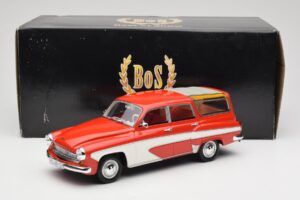 Wartburg 311 Camping Deluxe Punainen Valkoinen BoS Models 1:18 BOS037 Hartsi — kuva 6 / 6