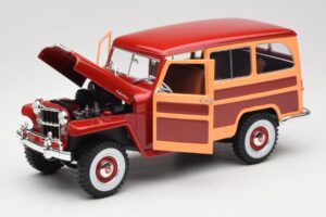 Willys Jeep Station Wagon Punainen Road Signature 1:18 92858 Metalli — kuva 2 / 8