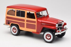 Willys Jeep Station Wagon Punainen Road Signature 1:18 92858 Metalli — kuva 6 / 8