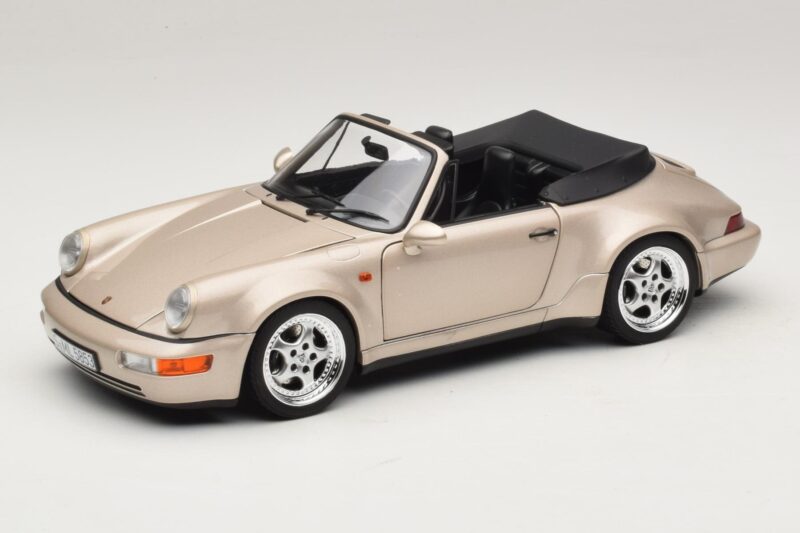 Porsche 911 964 Turbo Look Avoauto Zermatt Silver Norev 1:18 187140 Metalli