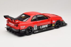 Nissan Skyline ER34 LB Super Silhouette Active Red GT Spirit 1:18 GT570 Hartsi — kuva 2 / 6