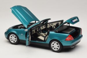 Mercedes SLK R170 Vivianite Green Norev 1:18 183021 Metalli — kuva 7 / 10