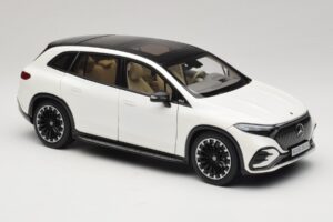 Mercedes EQS SUV X296 Manufaktur Diamond White NZG 1:18 B66960590 Metalli — kuva 6 / 8