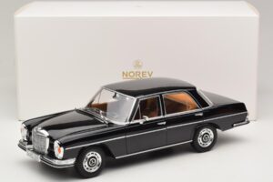 Mercedes 280 SE W108 Musta Norev 1:18 183360 Metalli — kuva 8 / 8