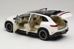 Mercedes EQS SUV X296 Manufaktur Diamond White NZG 1:18 B66960590 Metalli — kuva 5 / 8