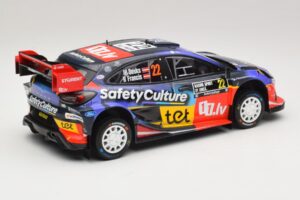 Ford Puma Rally1 #22 M. Sesks / R. Francis Rally Sweden 2025 IXO 1:18 18RMC240 Metalli — kuva 2 / 6